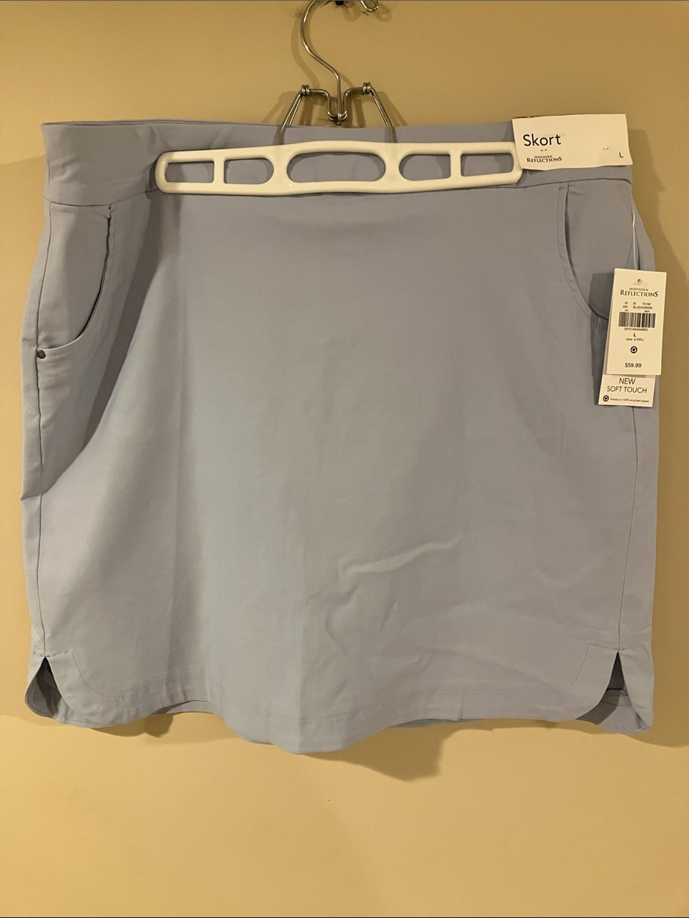 NWT Northern Reflections Light Blue Skort with Pockets